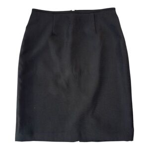 Isabella Vintage Career Office Chic Black Pencil Skirt Suit Mini Lined Zipper 6P